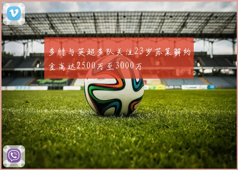 多特与英超多队关注23岁苏莱解约金高达2500万至3000万